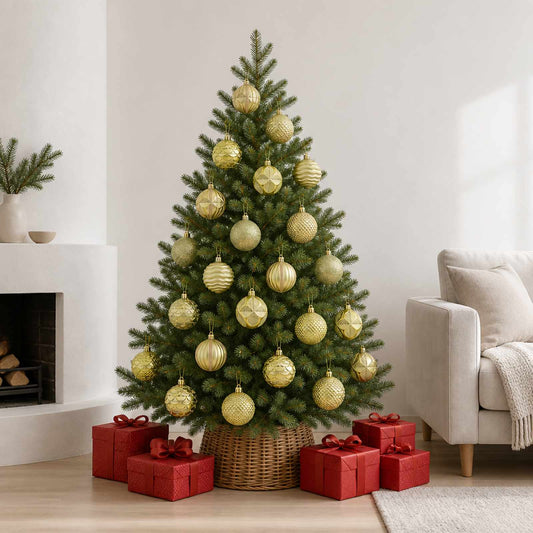 Christmas Ball Set 36 pcs Light Green 6 cm Polystyrene