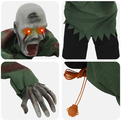 Halloween Crawling Zombie SPOOKA Green 110 x 50 x 21 cm