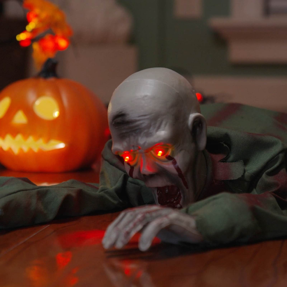 Halloween Crawling Zombie SPOOKA Green 110 x 50 x 21 cm