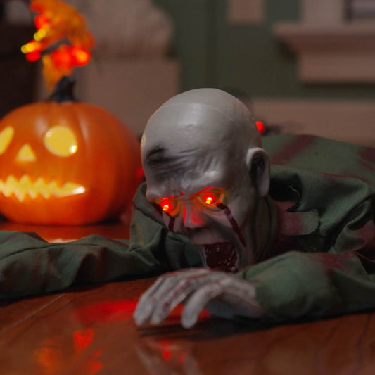 Halloween Crawling Zombie SPOOKA Green 110 x 50 x 21 cm
