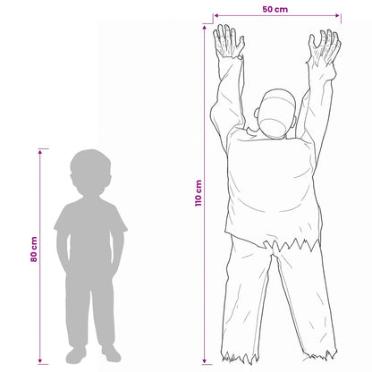 Halloween Crawling Zombie SPOOKA Green 110 x 50 x 21 cm