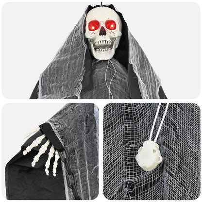 Halloween Hanging Grim Reaper SPOOKA Black 112 x 164 cm