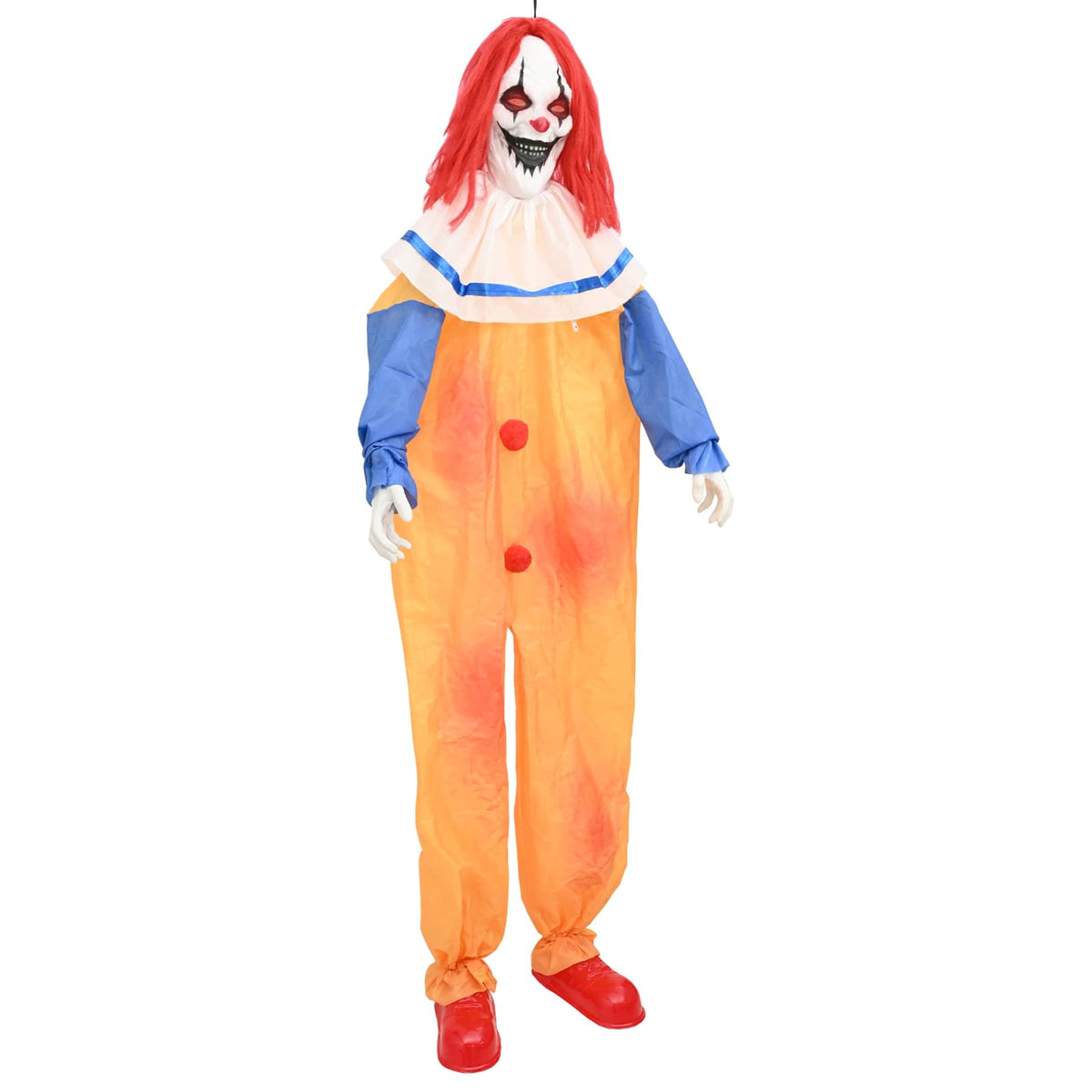 Halloween Scary Clown SPOOKA Yellow and Blue 126.5 x 180 cm