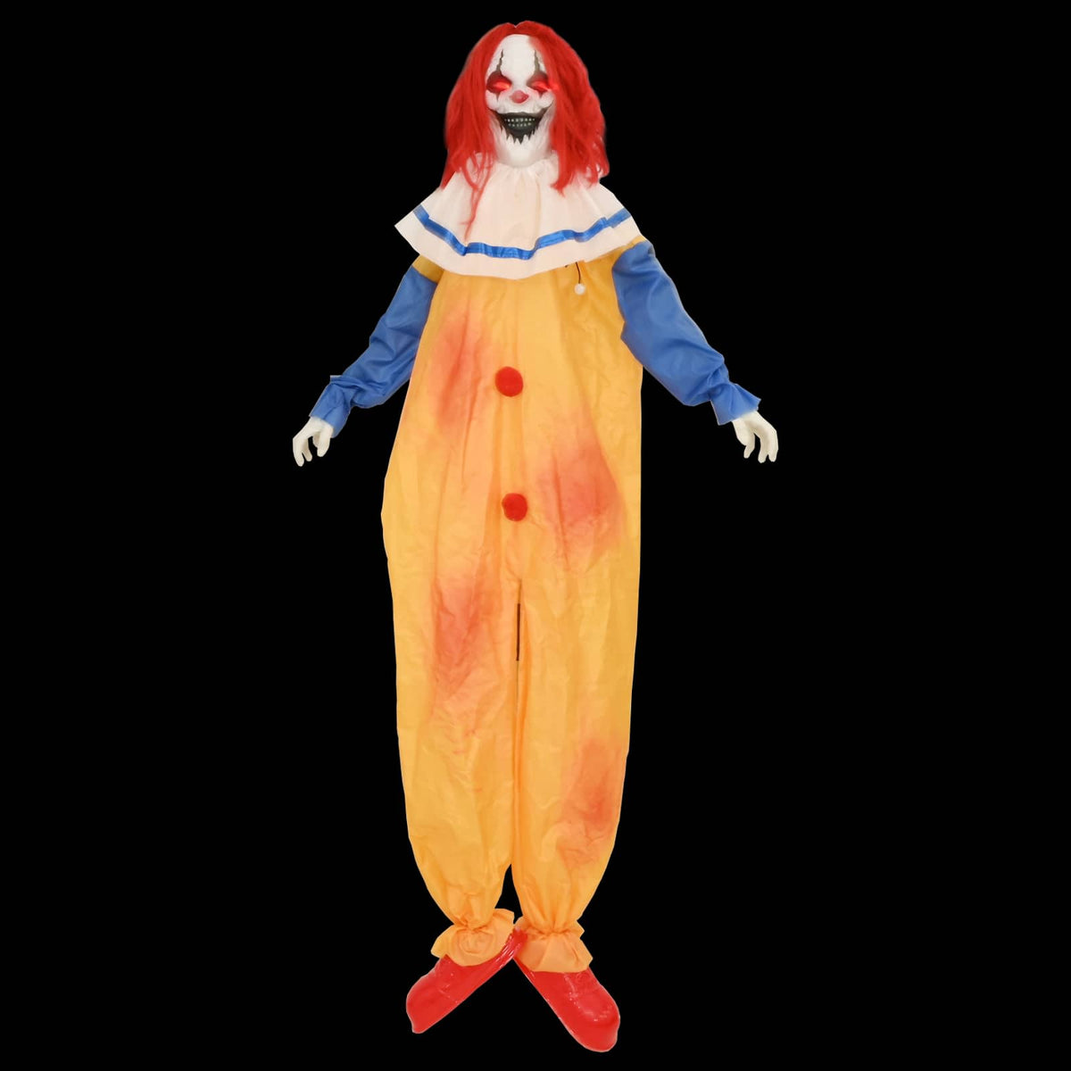 Halloween Scary Clown SPOOKA Yellow and Blue 126.5 x 180 cm