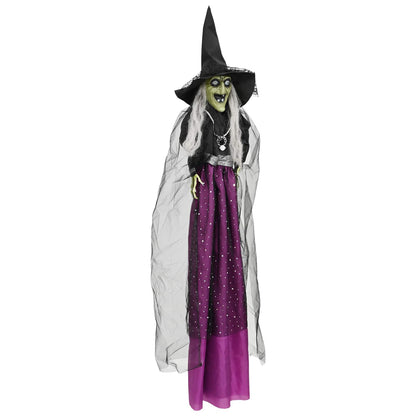 Halloween Hanging Witch SPOOKA Purple 30 x 133 cm