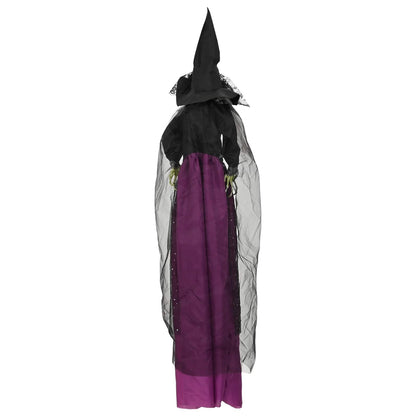 Halloween Hanging Witch SPOOKA Purple 30 x 133 cm