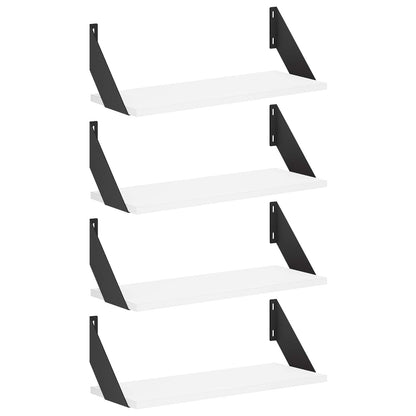 Wall Shelves 4 pcs White 50 x 20 x 17 cm