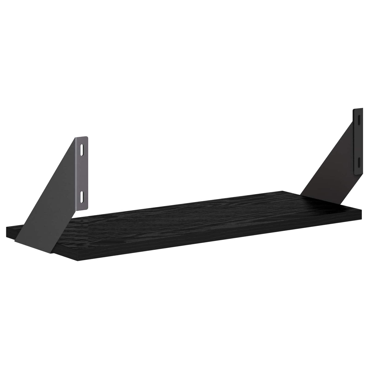 Wall Shelves 2 pcs Black Oak 50 x 20 x 17 cm