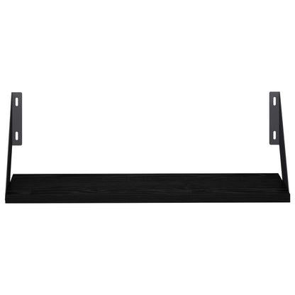 Wall Shelves 2 pcs Black Oak 50 x 20 x 17 cm