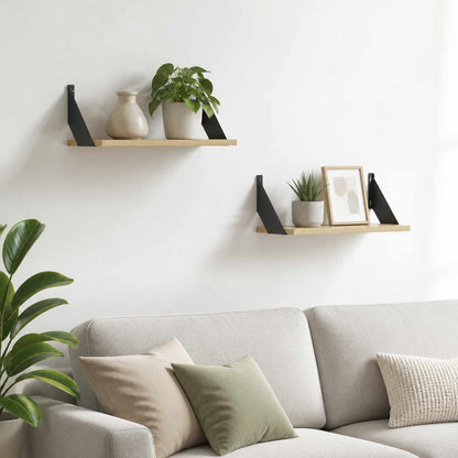 Wall Shelves 2 pcs Sonoma Oak 50 x 20 x 17 cm