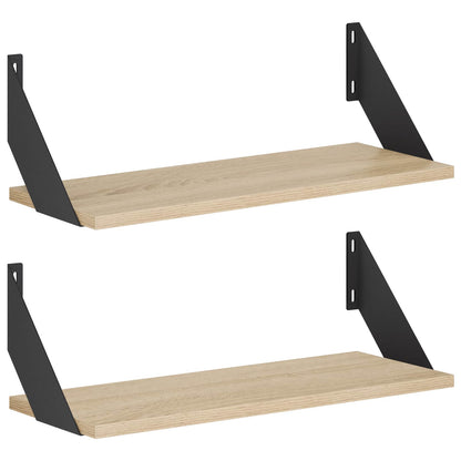 Wall Shelves 2 pcs Sonoma Oak 50 x 20 x 17 cm