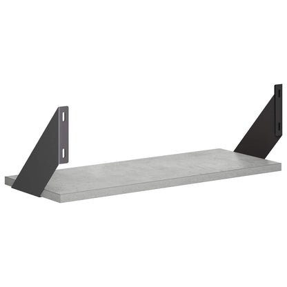 Wall Shelves 2 pcs Concrete Grey 50 x 20 x 17 cm