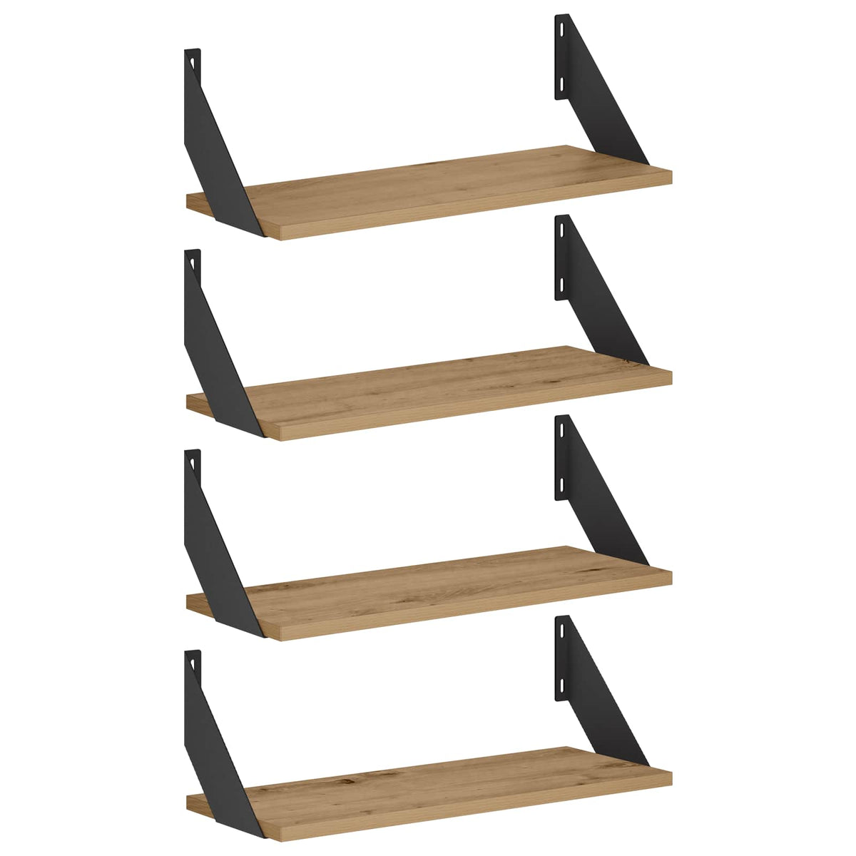 Wall Shelves 4 pcs Artisan Oak 50 x 20 x 17 cm