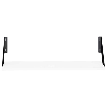 Wall Shelves 2 pcs White 60 x 20 x 17 cm