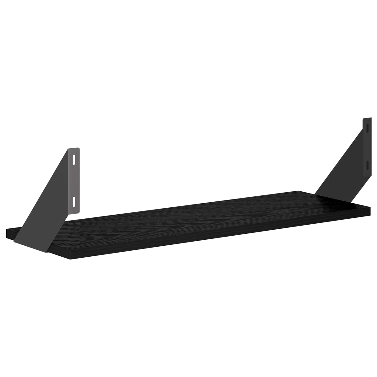 Wall Shelves 4 pcs Black Oak 60 x 20 x 17 cm