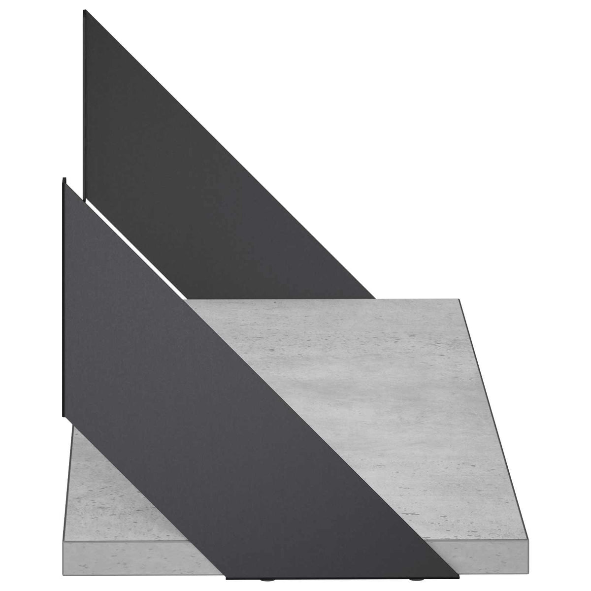 Wall Shelves 4 pcs Concrete Grey 60 x 20 x 17 cm