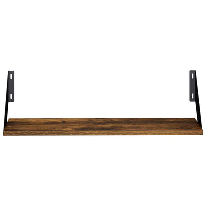 Wall Shelves 2 pcs Smoked Oak 60 x 20 x 17 cm