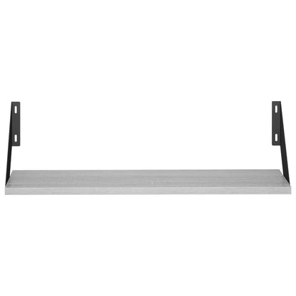 Wall Shelves 4 pcs Grey Sonoma 60 x 20 x 17 cm