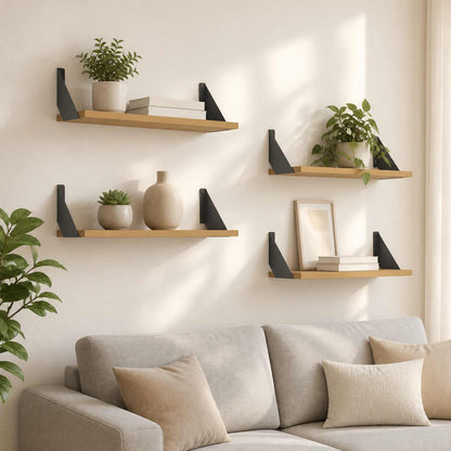 Wall Shelves 4 pcs Artisan Oak 60 x 20 x 17 cm