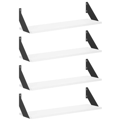 Wall Shelves 4 pcs White 70 x 20 x 17 cm