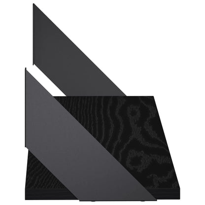 Wall Shelves 2 pcs Black Oak 70 x 20 x 17 cm
