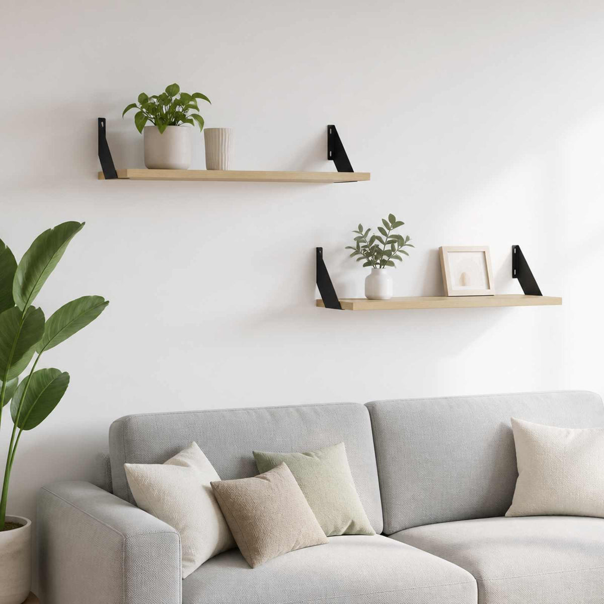 Wall Shelves 2 pcs Sonoma Oak 70 x 20 x 17 cm