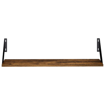 Wall Shelves 4 pcs Smoked Oak 70 x 20 x 17 cm