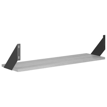Wall Shelves 2 pcs Grey Sonoma 70 x 20 x 17 cm