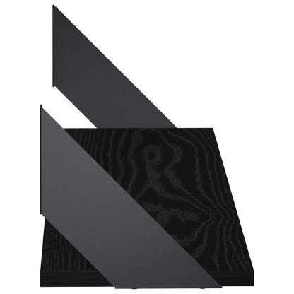 Wall Shelves 2 pcs Black Oak 80 x 20 x 17 cm