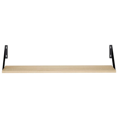 Wall Shelves 4 pcs Sonoma Oak 80 x 20 x 17 cm