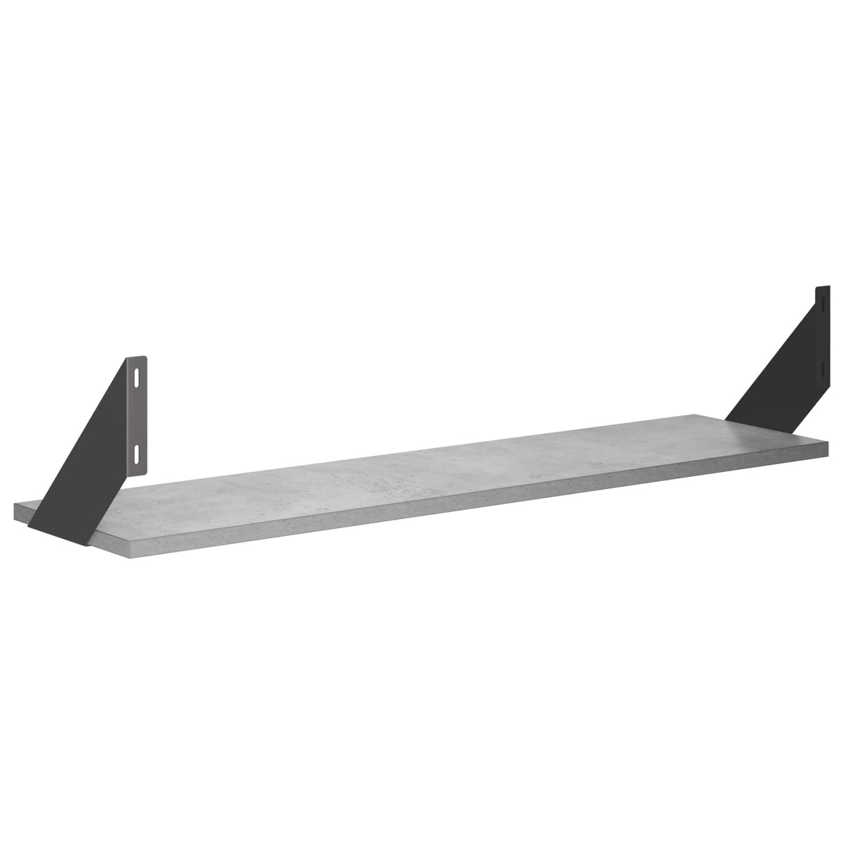 Wall Shelves 2 pcs Concrete Grey 80 x 20 x 17 cm