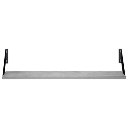 Wall Shelves 2 pcs Concrete Grey 80 x 20 x 17 cm