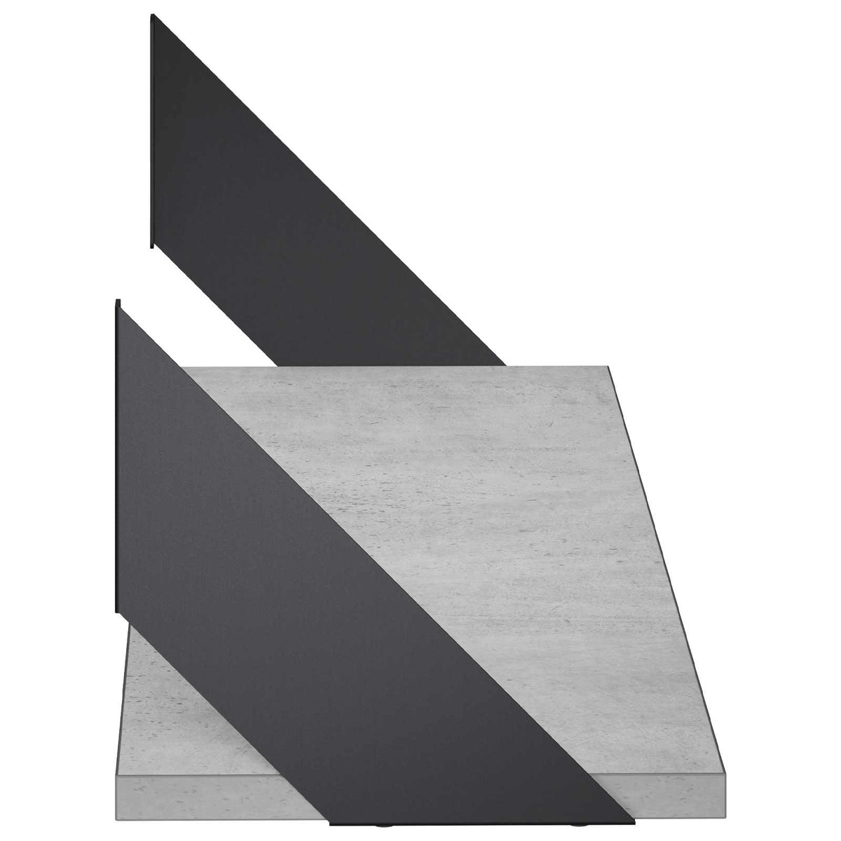 Wall Shelves 2 pcs Concrete Grey 80 x 20 x 17 cm
