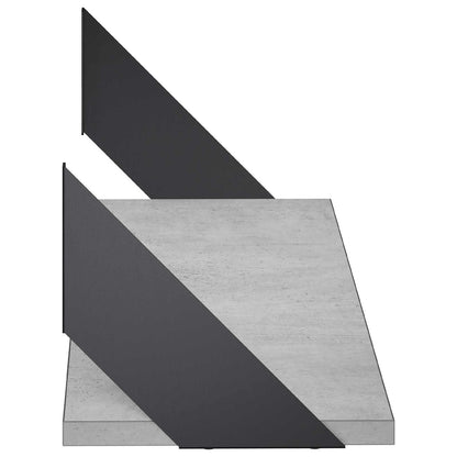 Wall Shelves 2 pcs Concrete Grey 80 x 20 x 17 cm
