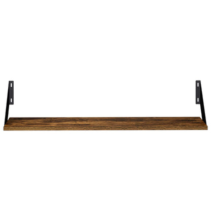 Wall Shelves 2 pcs Smoked Oak 80 x 20 x 17 cm