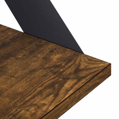 Wall Shelves 4 pcs Smoked Oak 80 x 20 x 17 cm