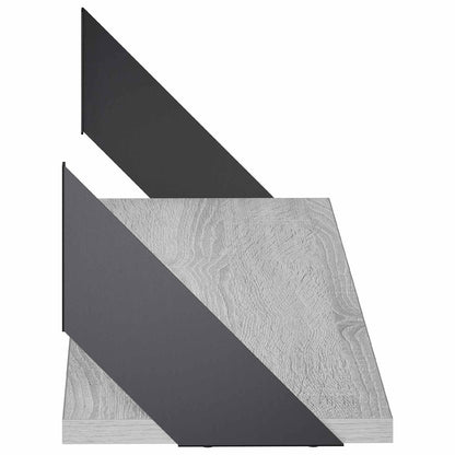 Wall Shelves 2 pcs Grey Sonoma 80 x 20 x 17 cm