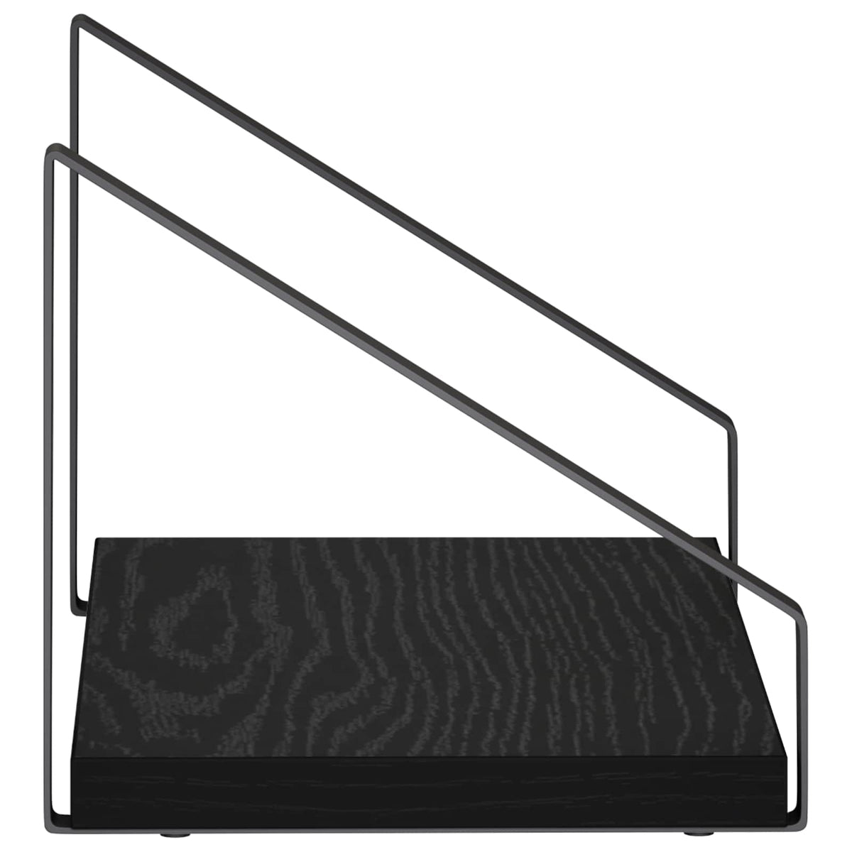 Wall Shelves 2 pcs Black Oak 30 x 16 x 15.5 cm