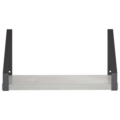 Wall Shelves 2 pcs Concrete Grey 30 x 16 x 15.5 cm
