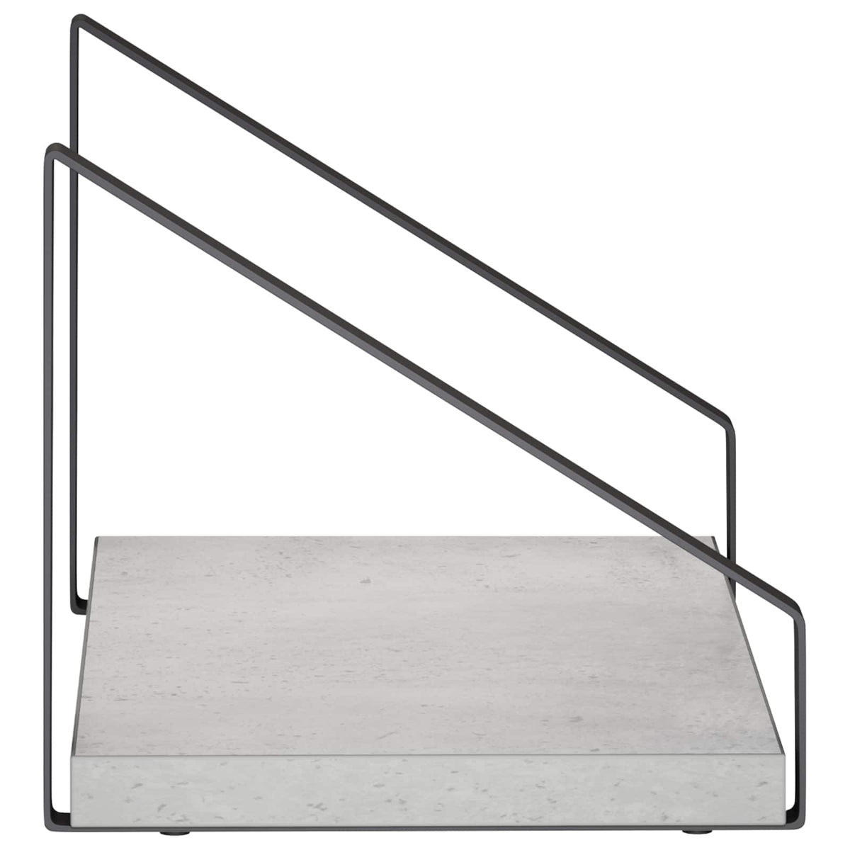Wall Shelves 2 pcs Concrete Grey 30 x 16 x 15.5 cm