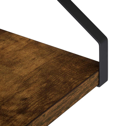 Wall Shelves 4 pcs Smoked Oak 30 x 16 x 15.5 cm