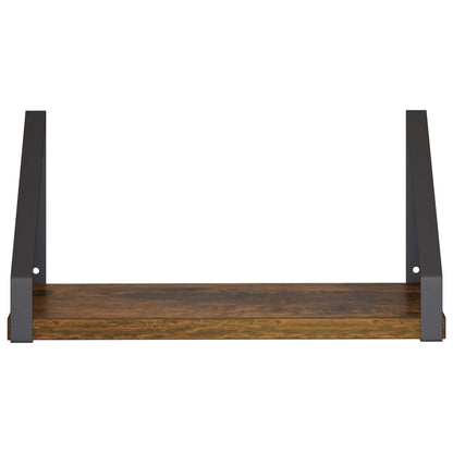 Wall Shelves 4 pcs Smoked Oak 30 x 16 x 15.5 cm