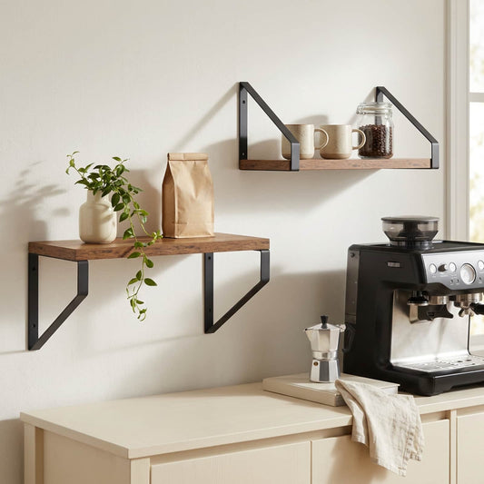 Wall Shelves 2 pcs Old Wood 30 x 16 x 15.5 cm