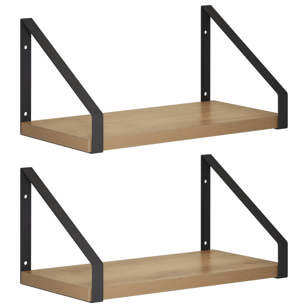 Wall Shelves 2 pcs Artisan Oak 30 x 16 x 15.5 cm