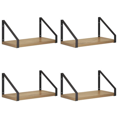 Wall Shelves 4 pcs Artisan Oak 30 x 16 x 15.5 cm