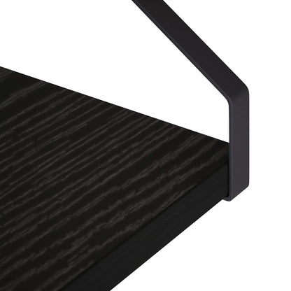 Wall Shelves 4 pcs Black Oak 40 x 16 x 15.5 cm