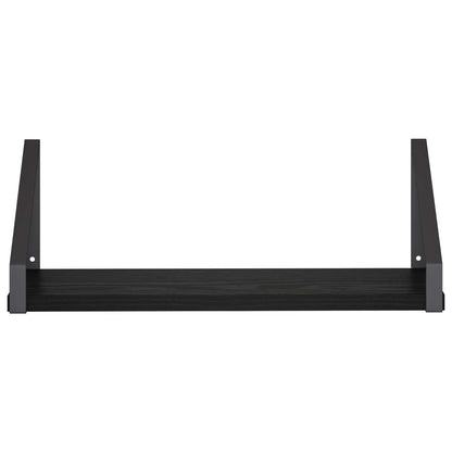 Wall Shelves 4 pcs Black Oak 40 x 16 x 15.5 cm