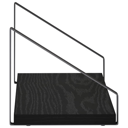 Wall Shelves 4 pcs Black Oak 40 x 16 x 15.5 cm
