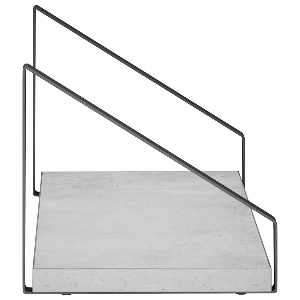 Wall Shelves 2 pcs Concrete Grey 40 x 16 x 15.5 cm