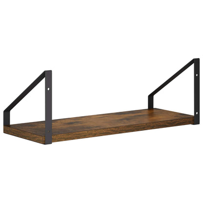 Wall Shelves 2 pcs Smoked Oak 40 x 16 x 15.5 cm